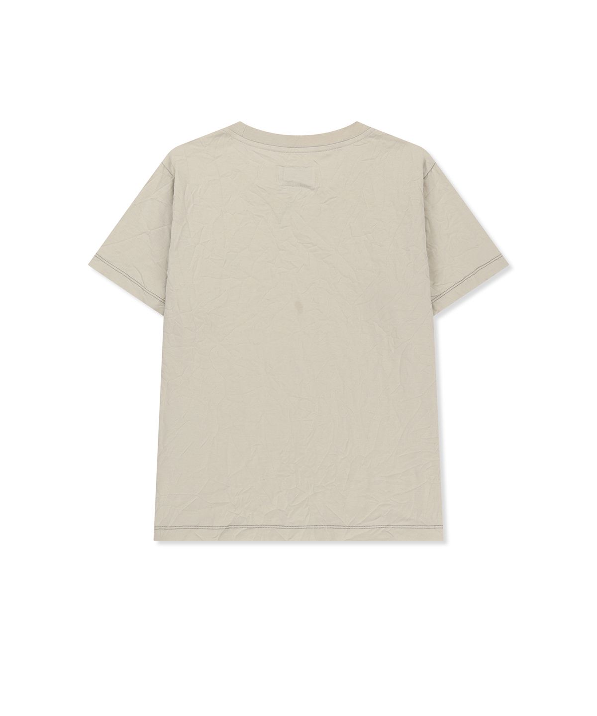 마뗑킴(MATIN KIM) LETTERING GRAFFITI CREASE TOP IN BEIGE