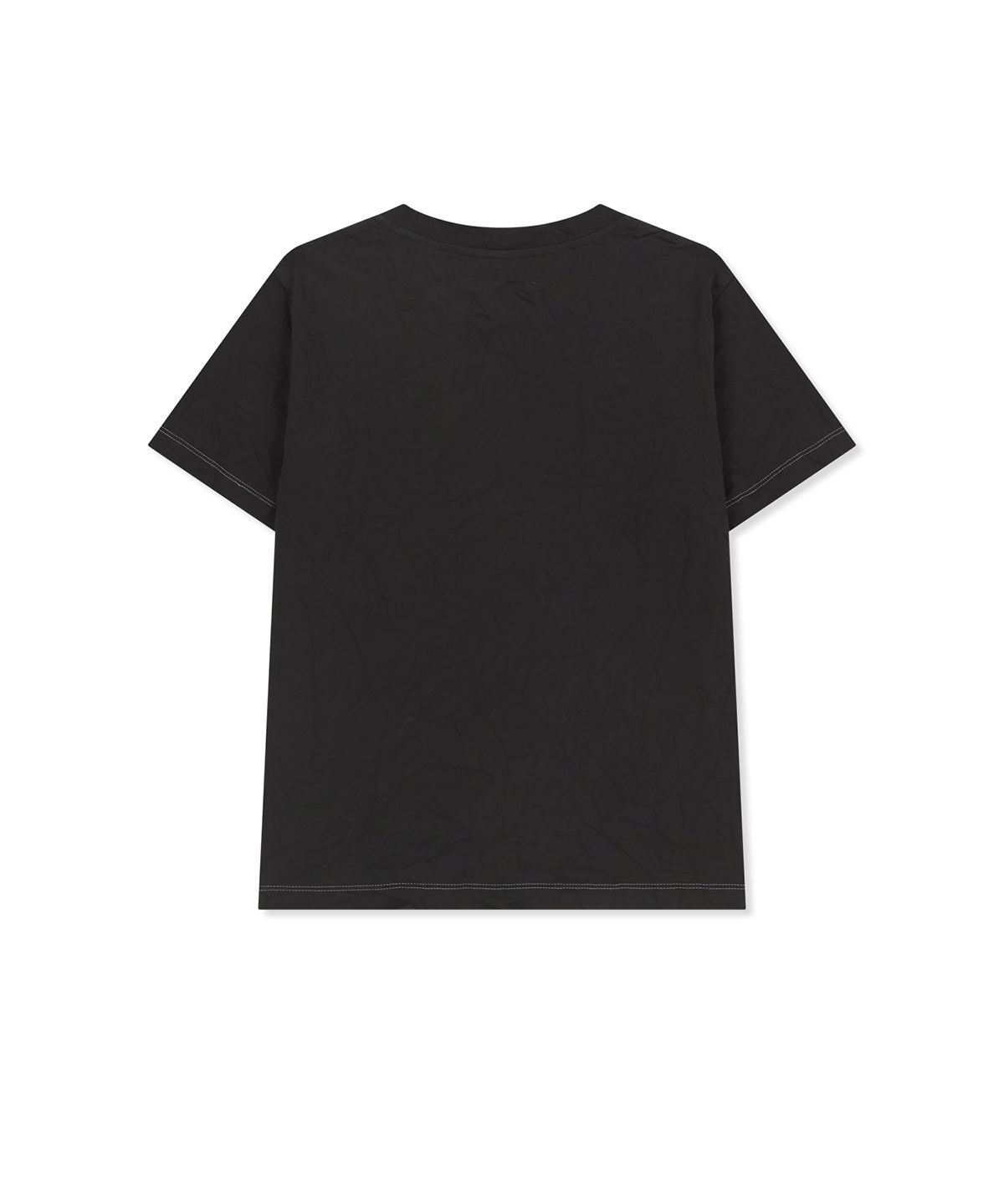 마뗑킴(MATIN KIM) LETTERING GRAFFITI CREASE TOP IN BLACK