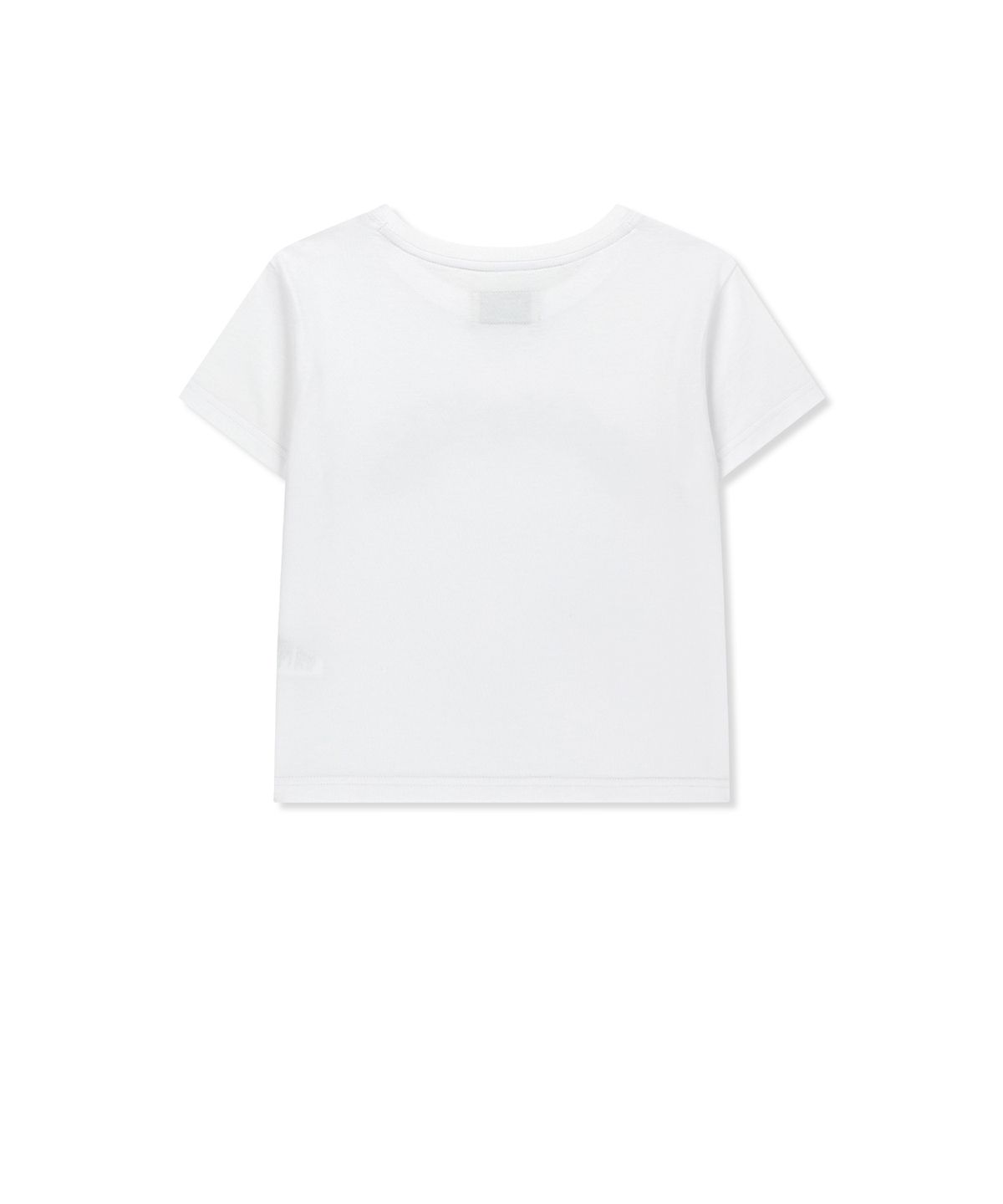 마뗑킴(MATIN KIM) MATIN KIM ARCH LOGO CROP TOP IN WHITE