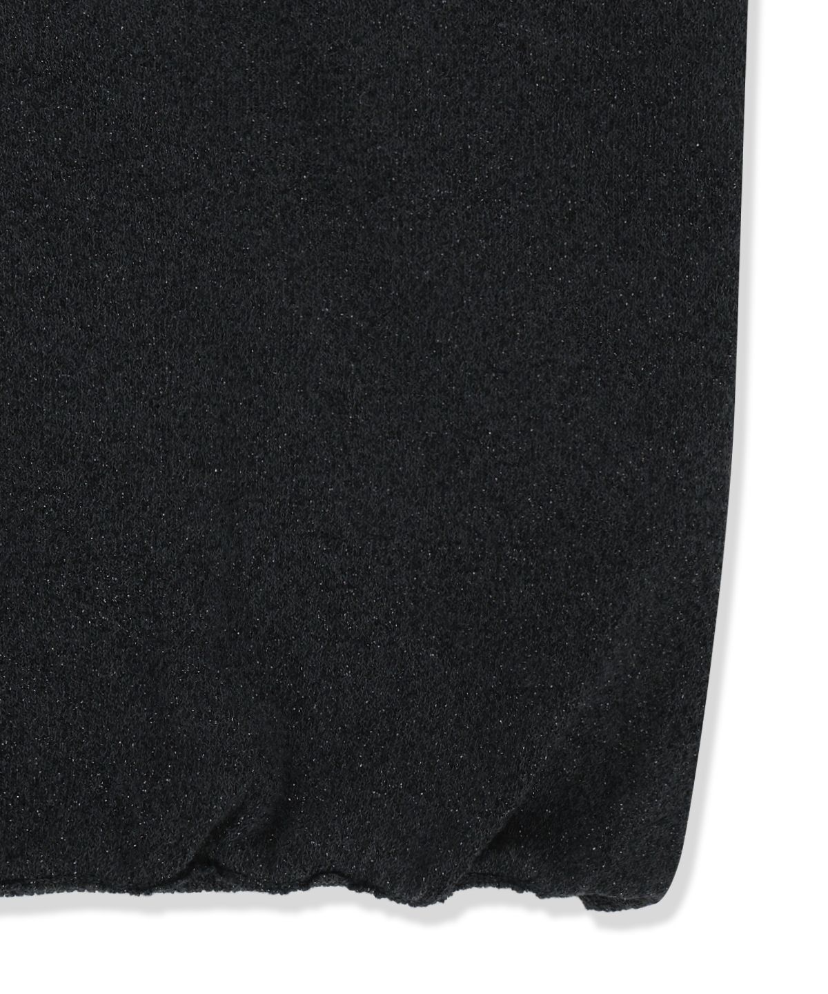 마뗑킴(MATIN KIM) LAYERED TIE HALTER NECK KNIT TOP IN BLACK