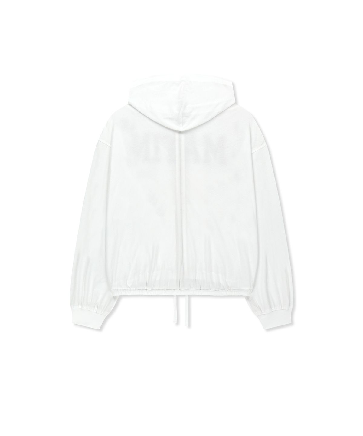 MUSINSA | MATIN KIM MATIN 16 APPLIQUE LOGO HOODY ZIP UP IN WHITE