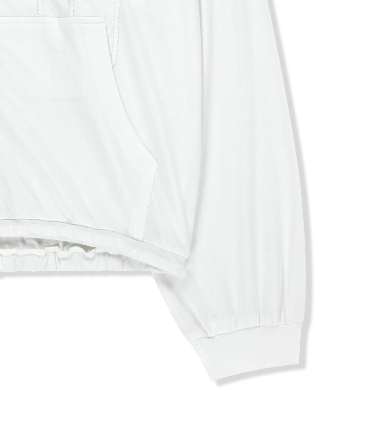 마뗑킴(MATIN KIM) MATIN 16 APPLIQUE LOGO HOODY ZIP UP IN WHITE