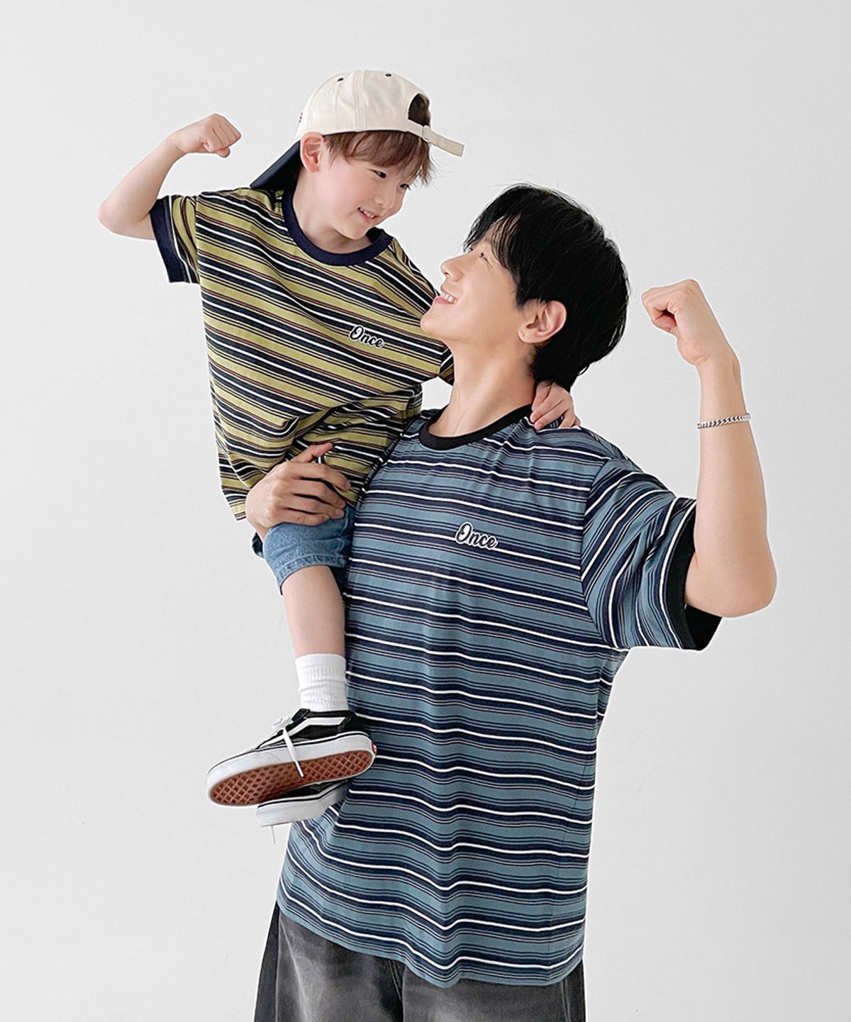베리클로젯(BERRYCLOSET) 베지터블 스트라이프 반팔티
