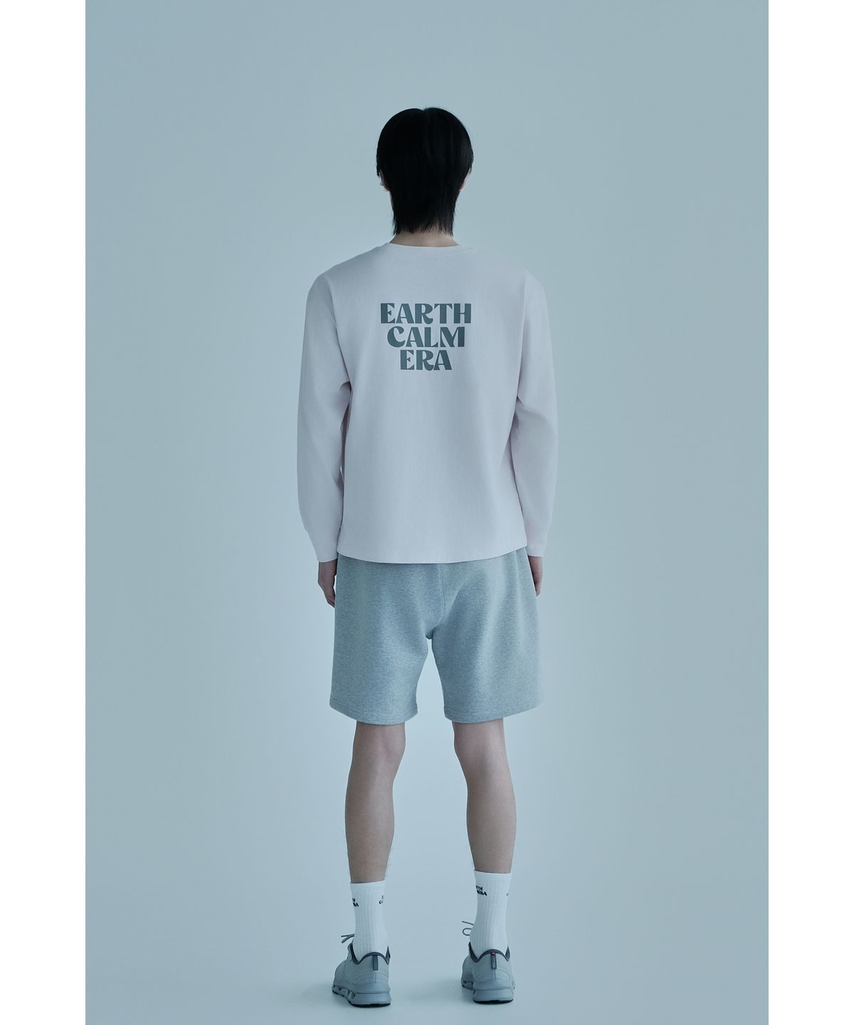 얼스캄에라(EARTH CALM ERA) 내추럴 데일리 스웨트 쇼츠_멜란지 그레이