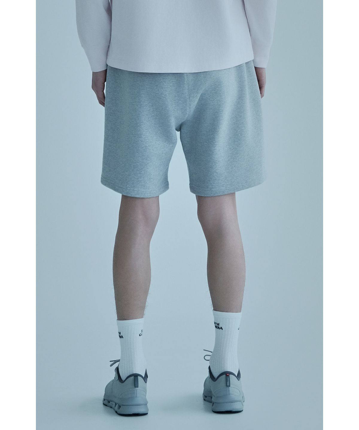 얼스캄에라(EARTH CALM ERA) 내추럴 데일리 스웨트 쇼츠_멜란지 그레이