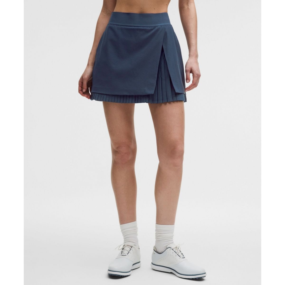 룰루레몬(LULULEMON) 워터 리펠런트 플리티드 하이라이즈 골프 스커트  CLBL