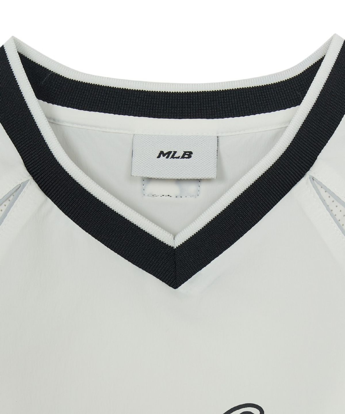 엠엘비 키즈(MLB KIDS) 스포티브 바시티 우븐 메쉬 배색 티셔츠 NY (White)