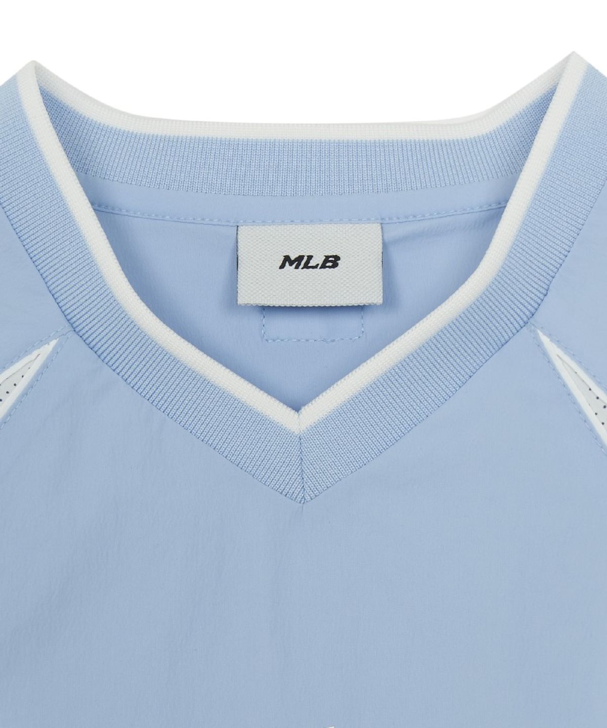 엠엘비 키즈(MLB KIDS) 스포티브 바시티 우븐 메쉬 배색 티셔츠 LA (L.Blue)