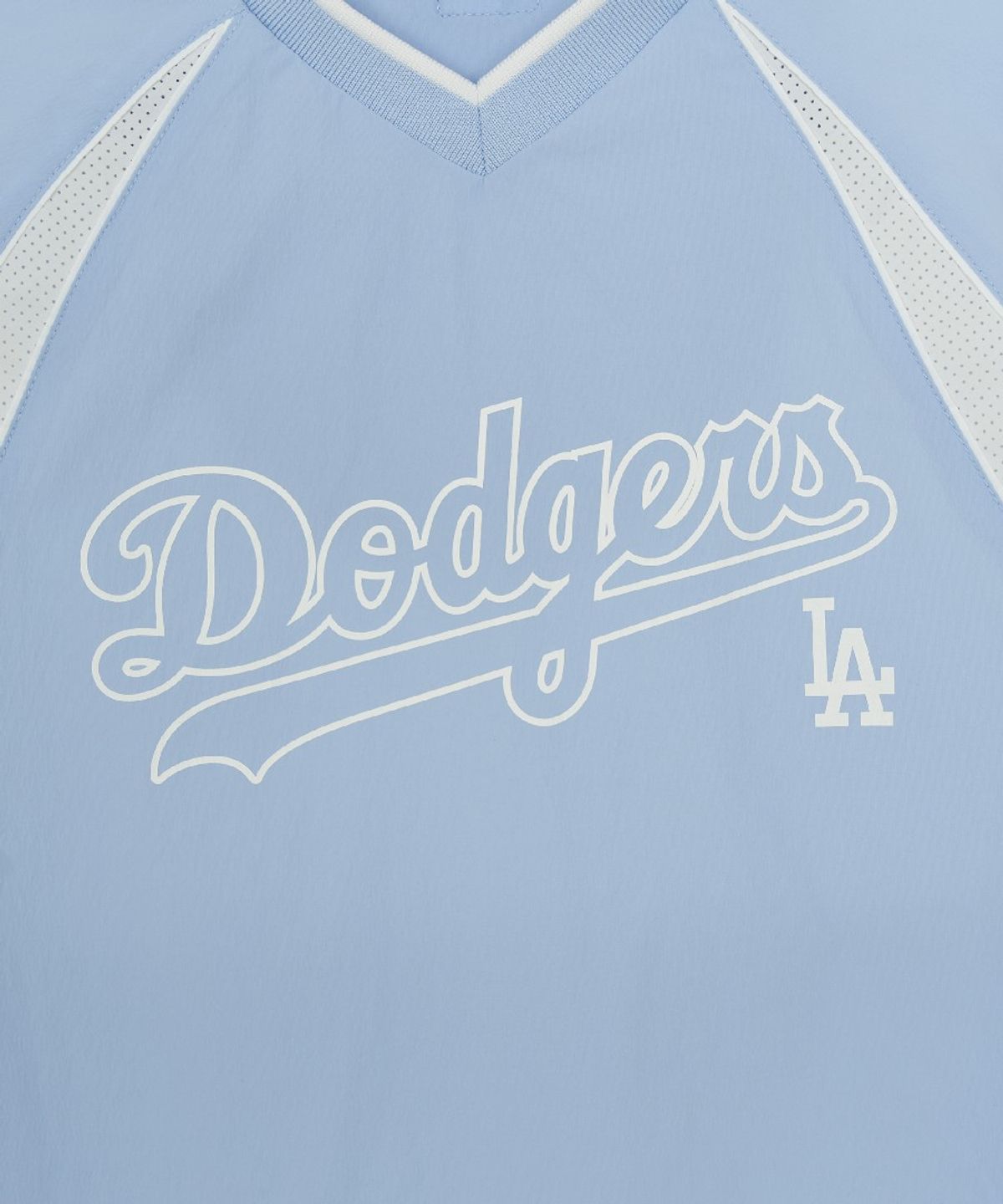 엠엘비 키즈(MLB KIDS) 스포티브 바시티 우븐 메쉬 배색 티셔츠 LA (L.Blue)