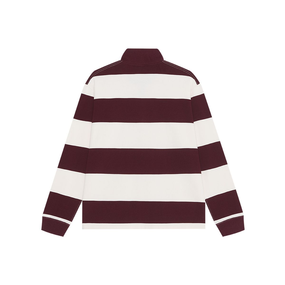 이피티(EPT) STRIPED RUGBY HALF ZIP UP (BURGUNDY)
