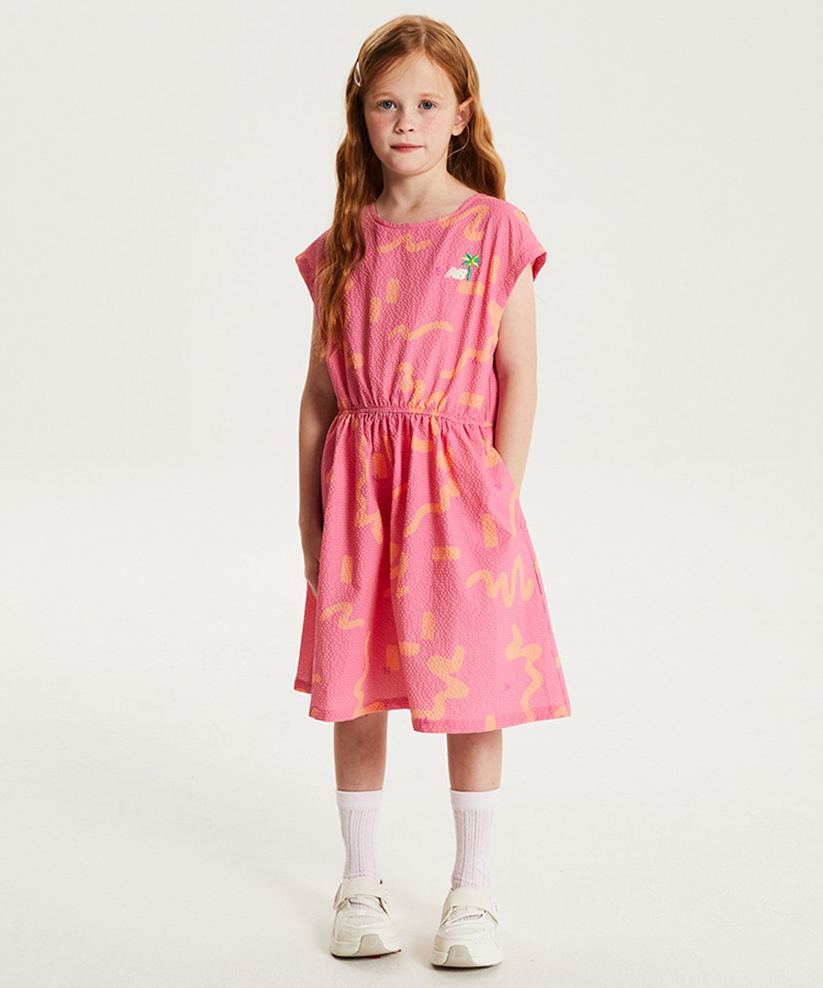 뉴발란스 키즈(NEWBALANCEKIDS) SUMMER WAVE_아동 패턴 나시 원피스 NK9KG3971G25
