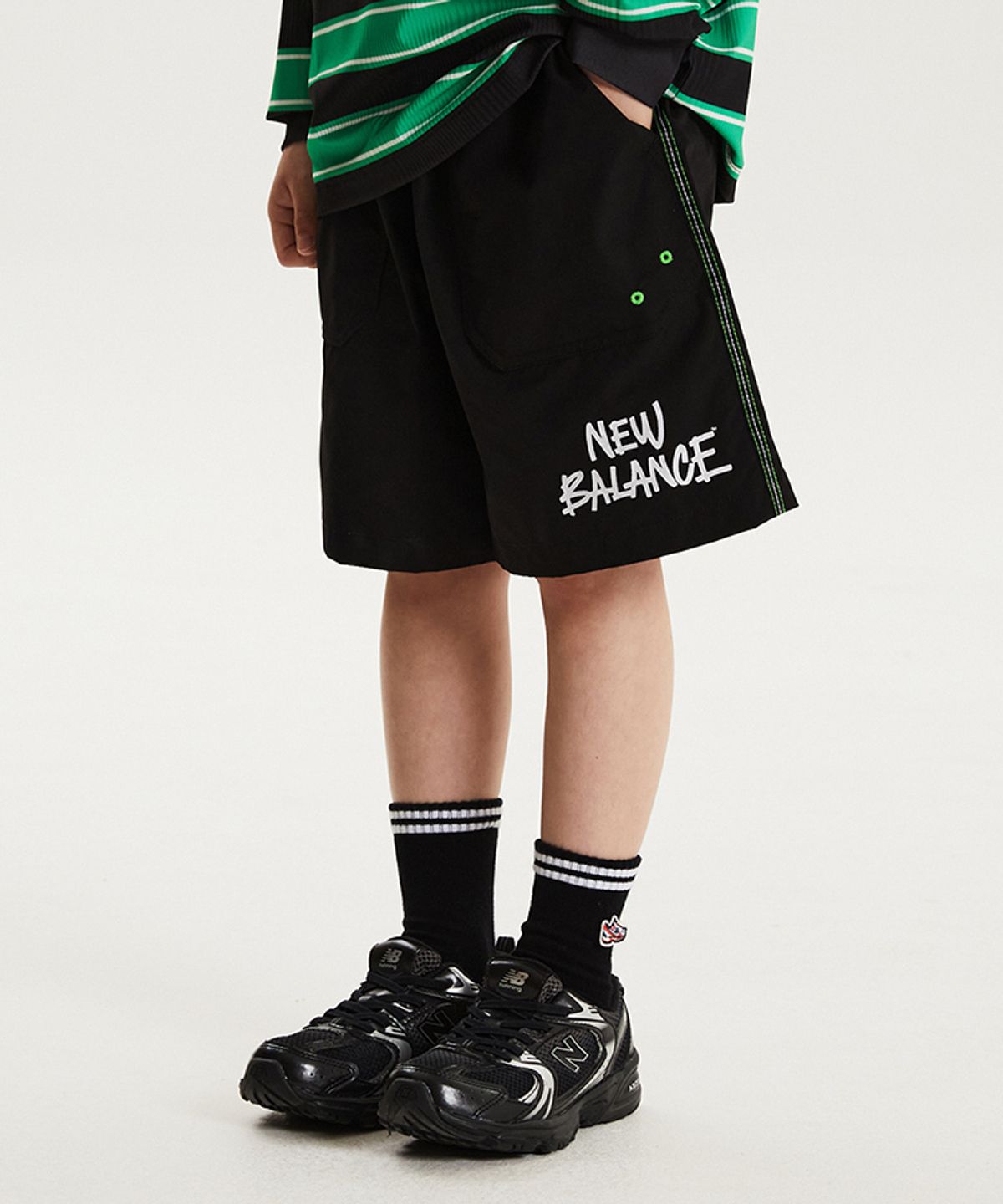 뉴발란스 키즈(NEWBALANCEKIDS) Spotlight Hot Summer_아동 퀵드라이 보드숏 NK9RG3975U19
