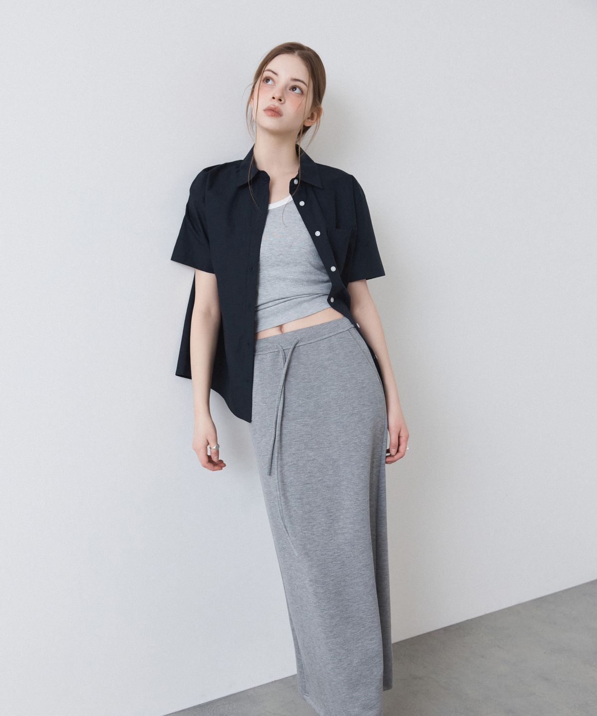 미쏘(MIXXO) 배색 나시 티셔츠_MIWHNG52SS