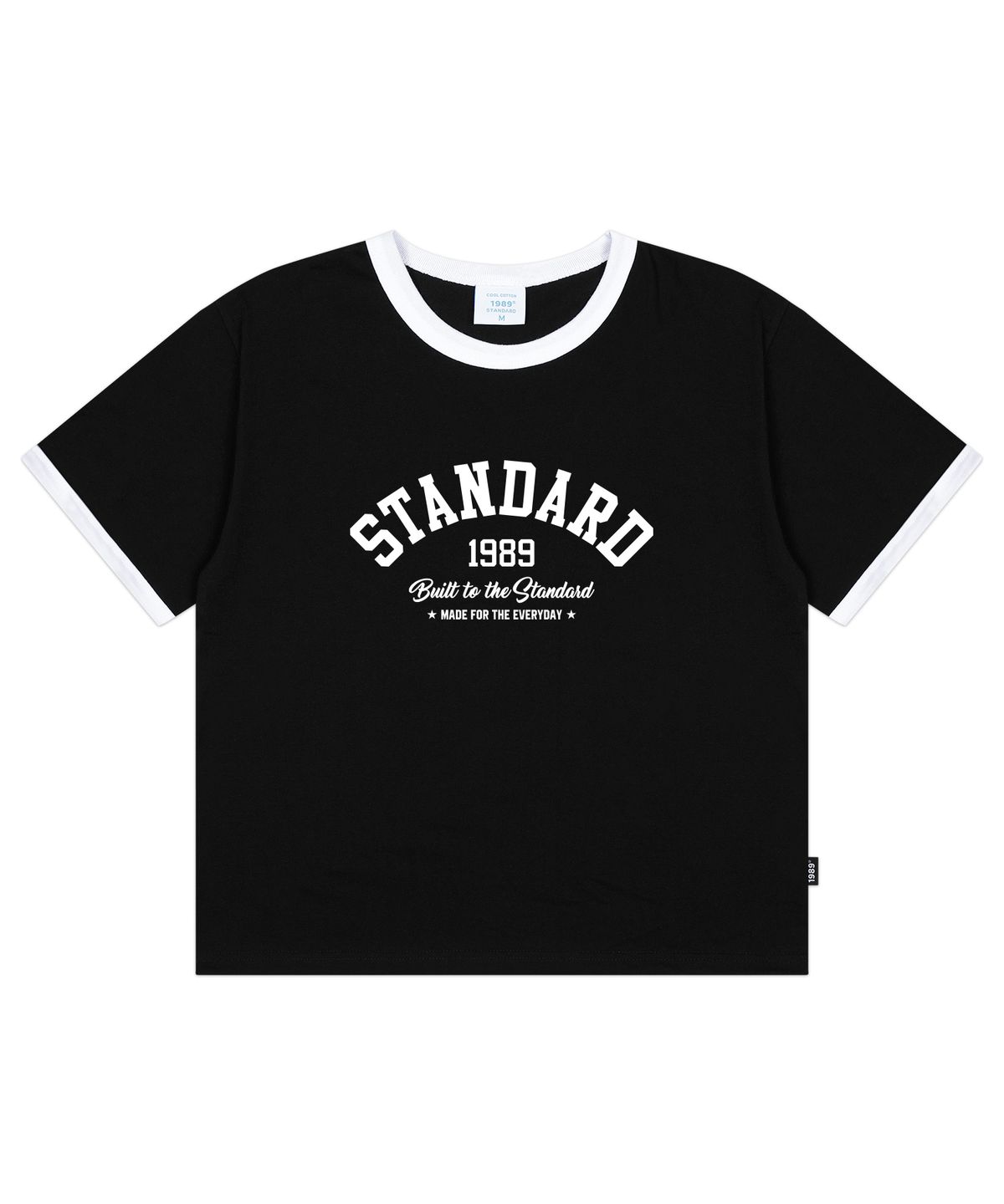 1989스탠다드(1989STANDARD) BUILT STANDARD 쿨코튼 크롭 링거 반소매 (SRCSTD-0256)