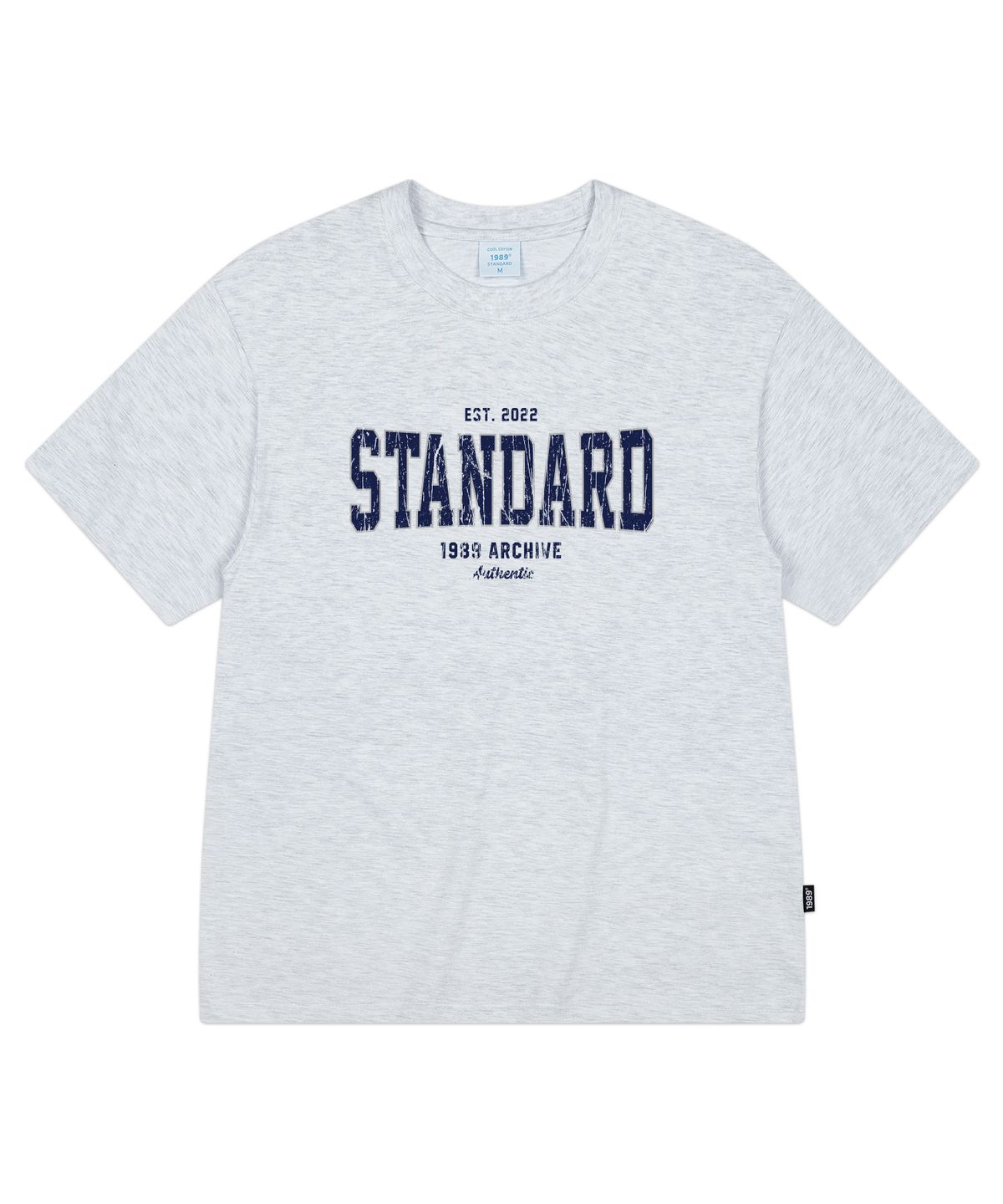 1989스탠다드(1989STANDARD) CRACK STANDARD 쿨 코튼 오버핏 반소매 (SISSTD-0257)