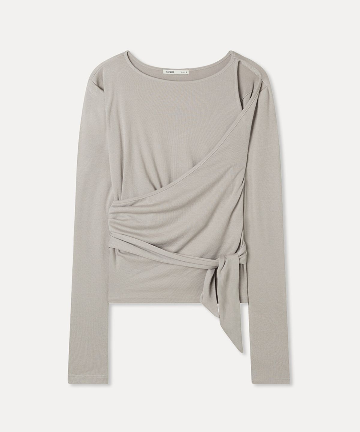 미쏘(MIXXO) 트임 랩 긴팔 티셔츠 RE LWG32SS_MIWLWG52QS