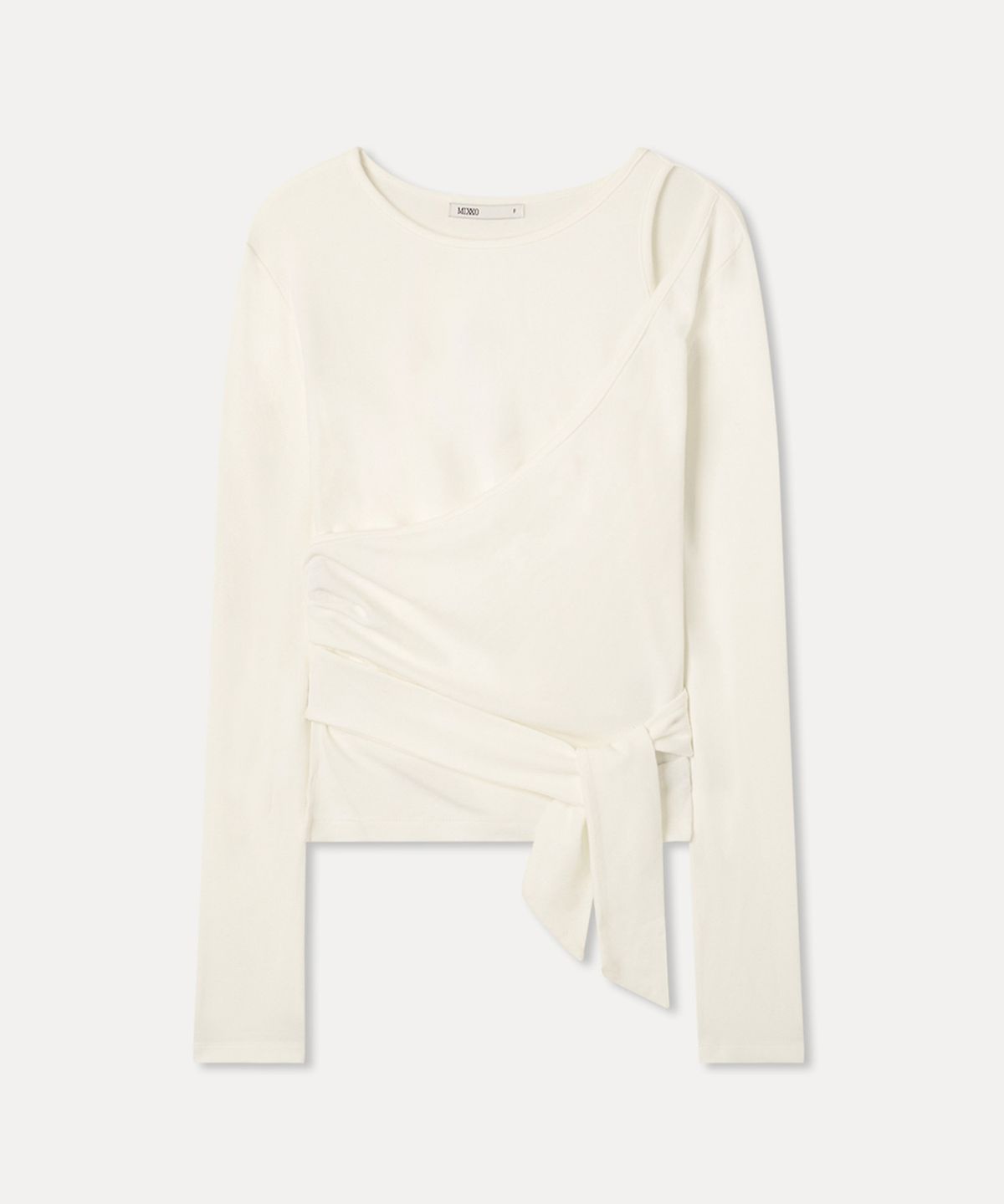 미쏘(MIXXO) 트임 랩 긴팔 티셔츠 RE LWG32SS_MIWLWG52QS