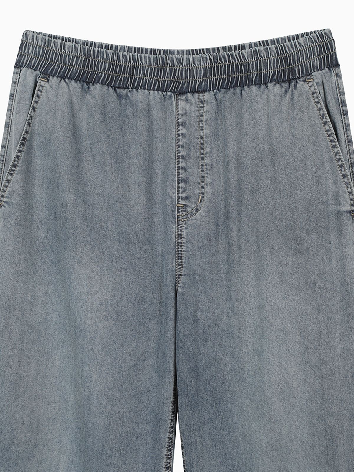 행텐(HANGTEN) 남성 울트라 소프트 올밴딩 와이드 핏 데님팬츠_293(10570-055-406-10)