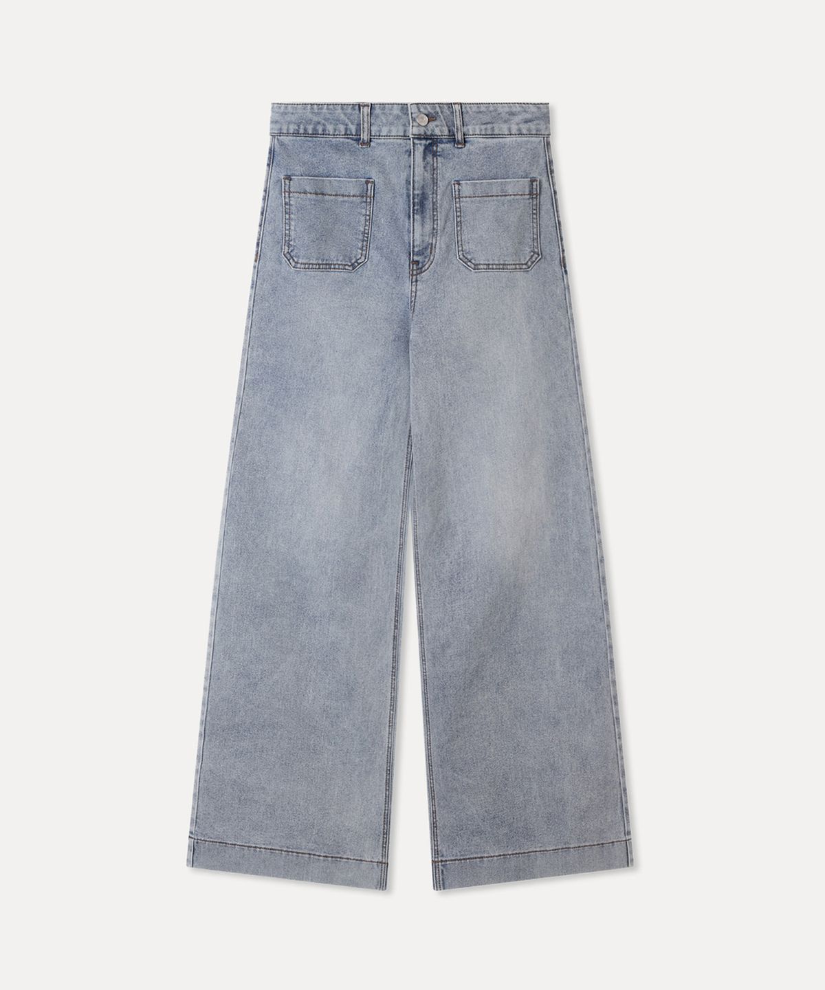 미쏘(MIXXO) 포켓 와이드 플레어 데님 RE TJG326J_MIWTJG51QJ