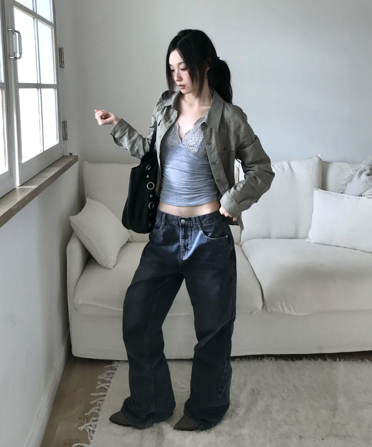 미쏘(MIXXO) 핏업데님 릴렉스 부츠컷_MIWTJG936J MIWTJG946J