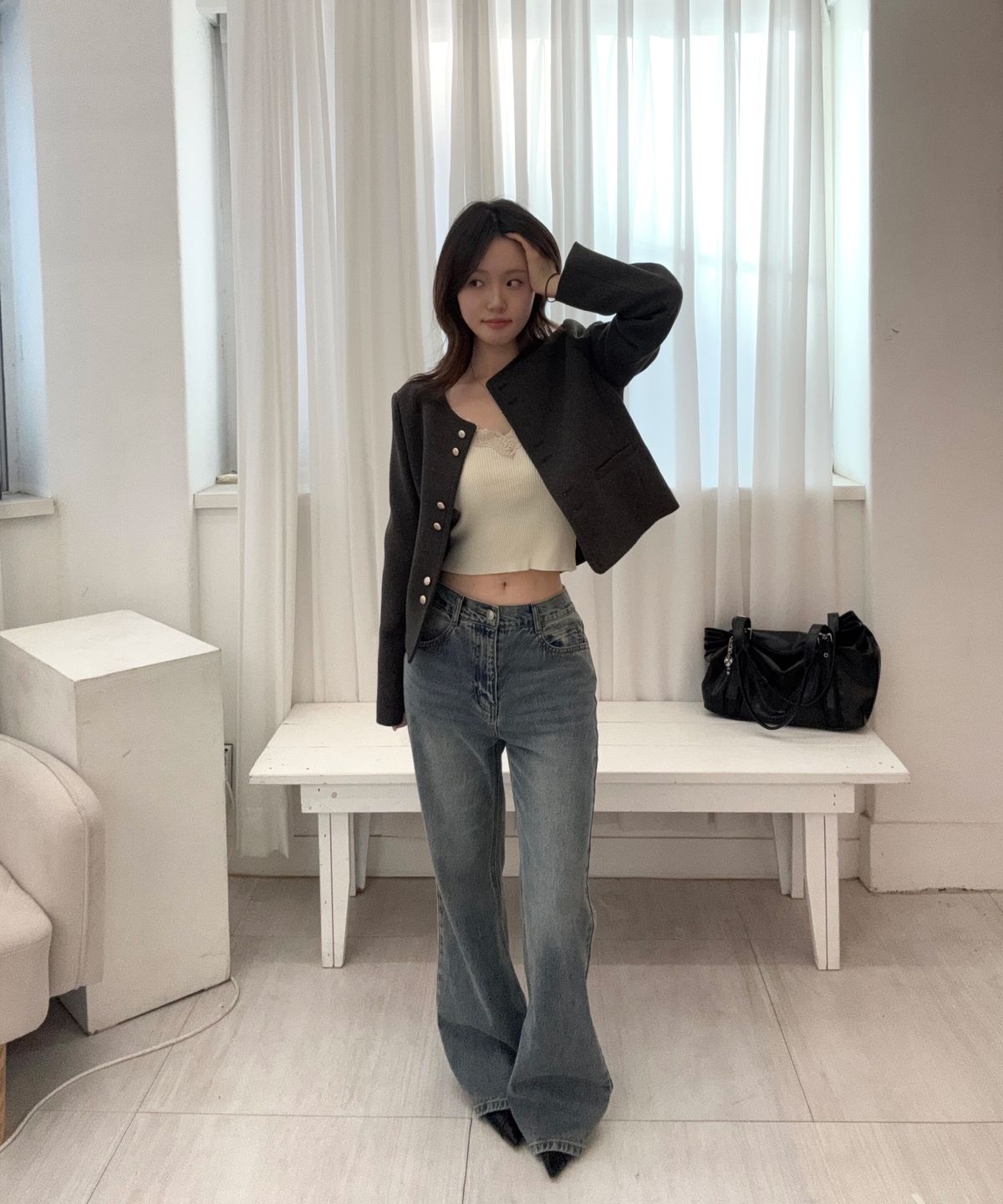 미쏘(MIXXO) 핏업데님 릴렉스 부츠컷_MIWTJG936J MIWTJG946J