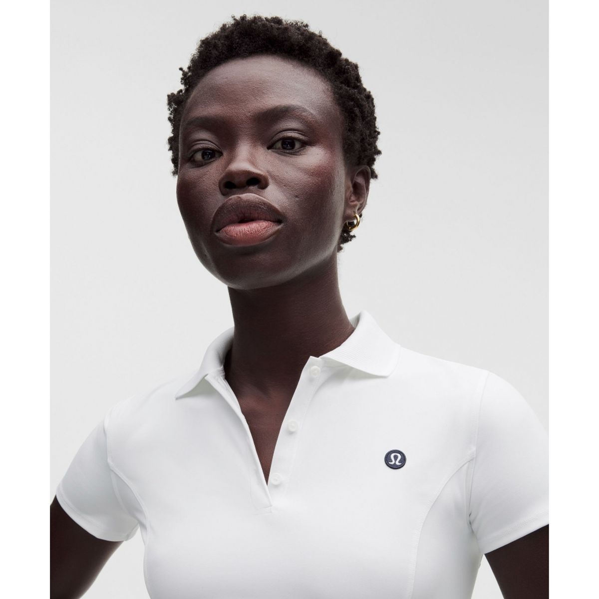 룰루레몬(LULULEMON) 플리티드 헴 폴로 골프 드레스  WHT CLBL