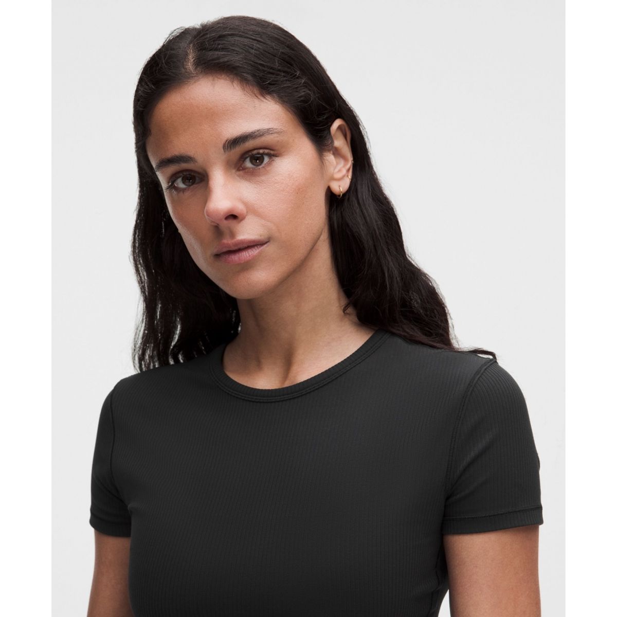 룰루레몬(LULULEMON) 올 잇 테익스 리브드 키홀 숏슬리브 셔츠  BLK