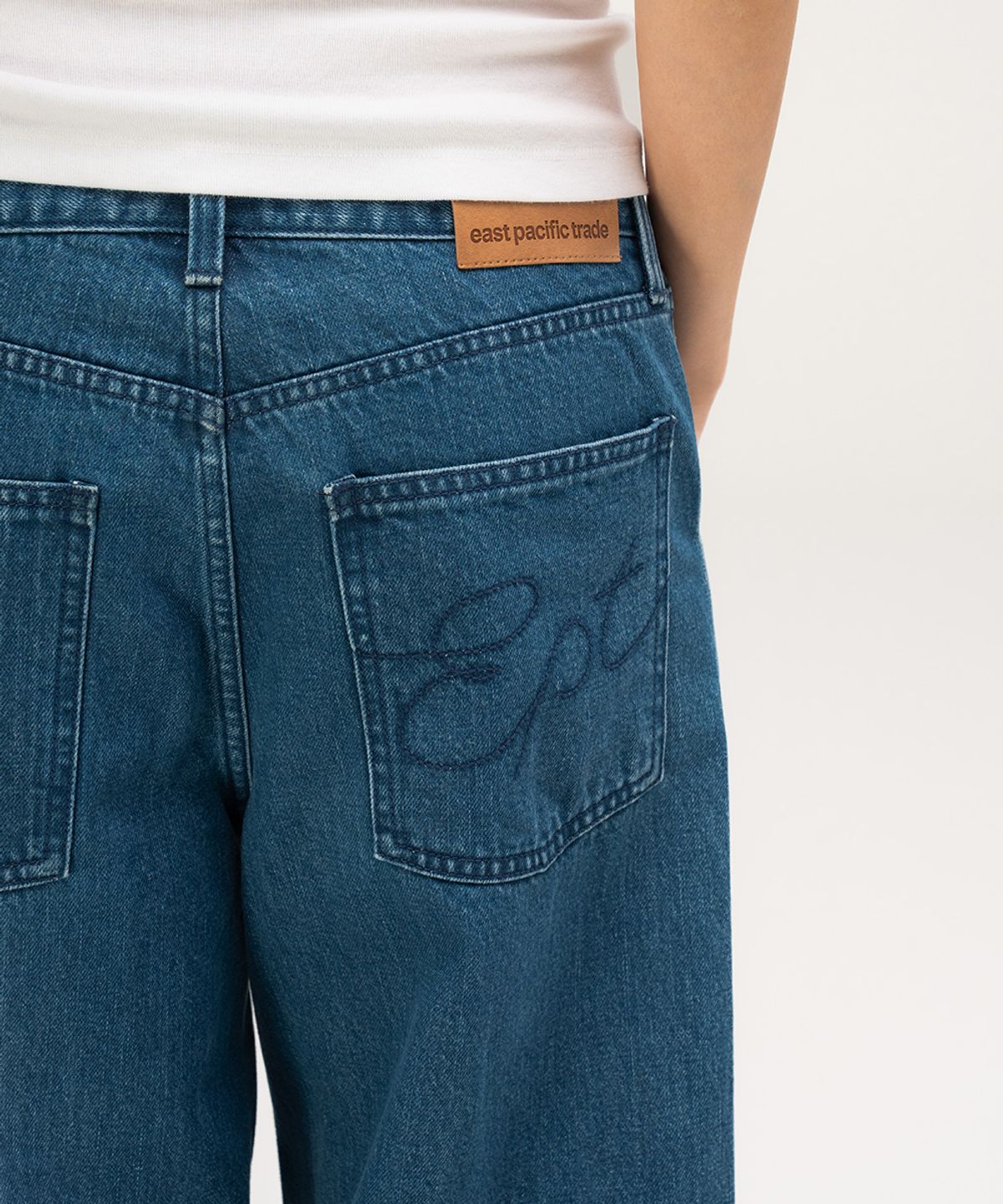 이피티(EPT) BAGGY DENIM PANTS (BLUE)