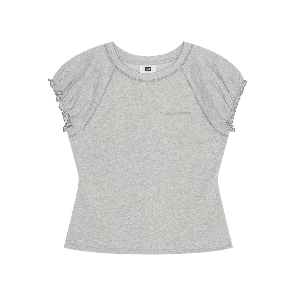 이피티(EPT) PUFF SLEEVE TOP (H/GREY)
