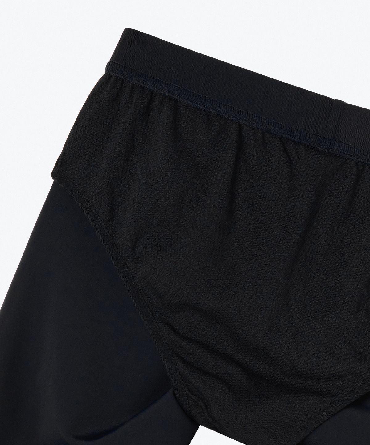 무신사 스탠다드 키즈(MUSINSA STANDARD KIDS) 볼드 라인 워터 래쉬가드 & 워터 레깅스 셋업 [블랙/화이트]