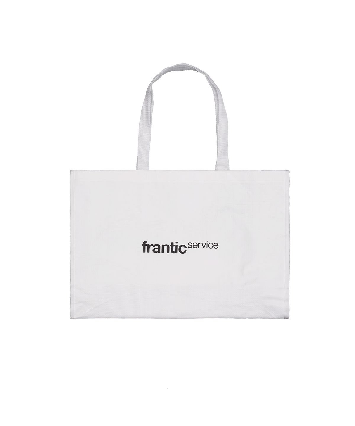 프랜틱서비스(FRANTICSERVICE) 프랜틱 로고 타포린백 - 화이트