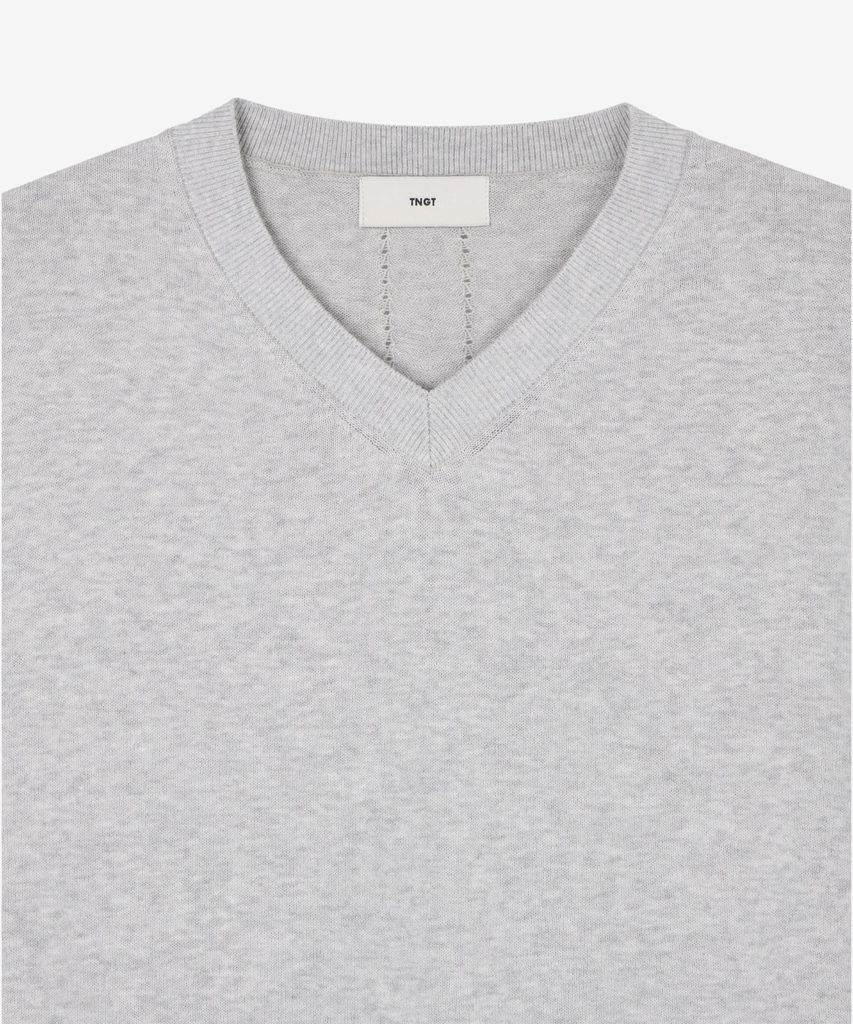 티엔지티 우먼(TNGT WOMAN) W V-Neck Knit (Melange Grey) TNSW6E207G2