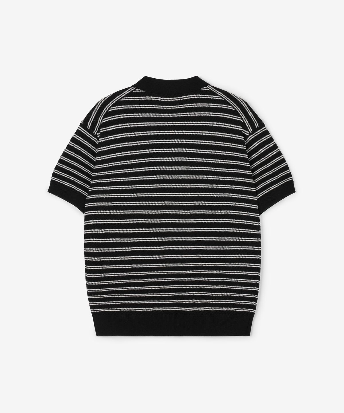 티엔지티 우먼(TNGT WOMAN) W Striped Polo Washable Knit (Black) TNSW6E202BK