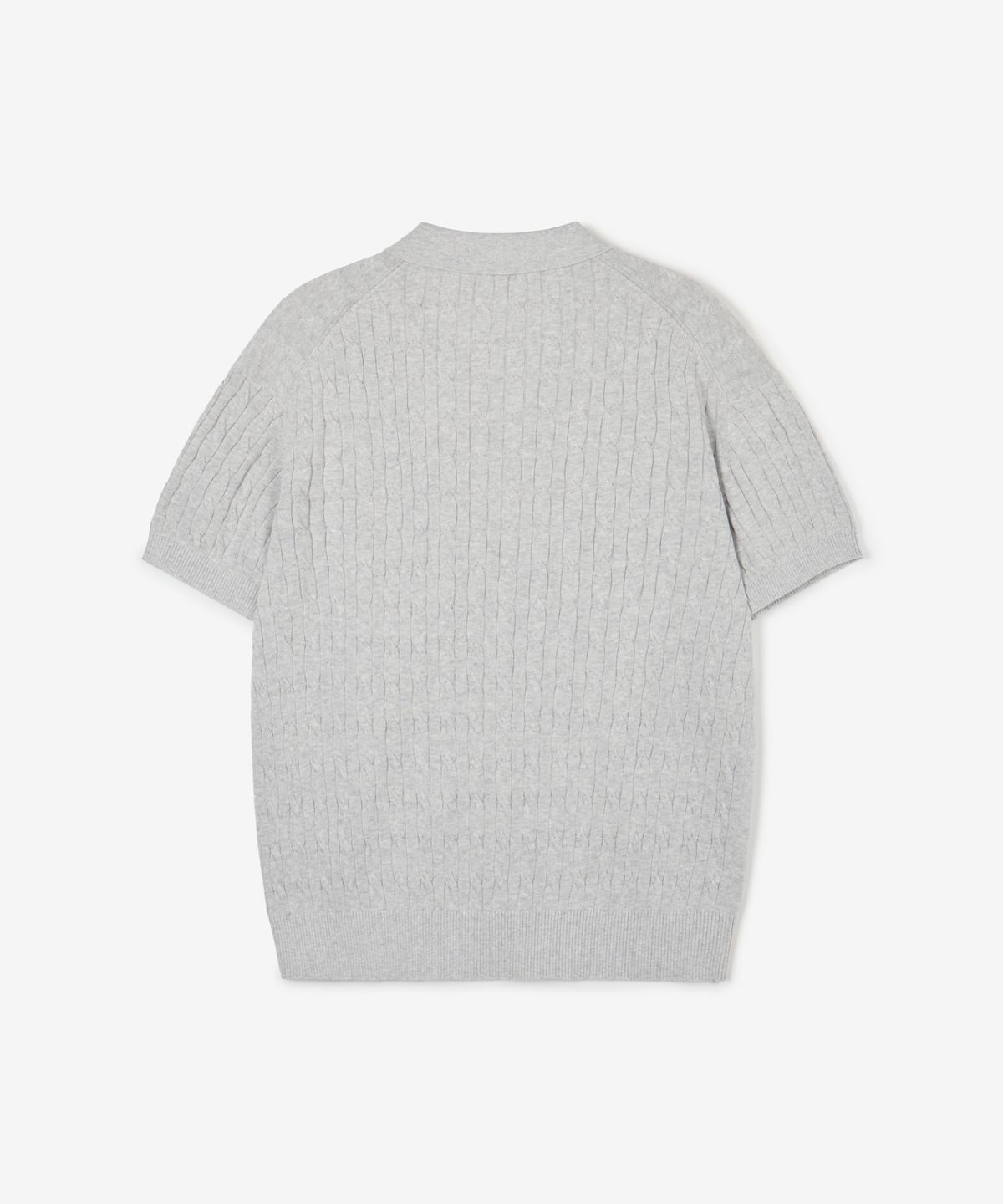 티엔지티 우먼(TNGT WOMAN) W Cable Polo Washable Knit (Melange Grey) TNSW6E206G2