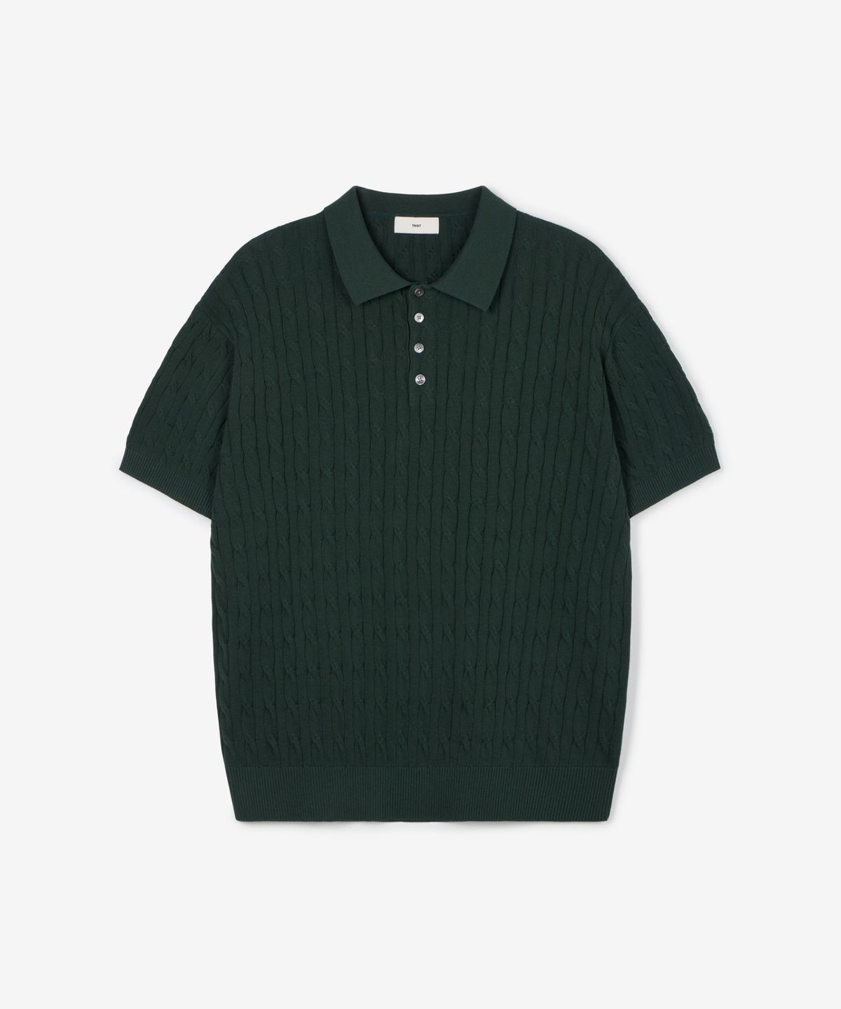 티엔지티 우먼(TNGT WOMAN) W Cable Polo Washable Knit (Green) TNSW6E206E2