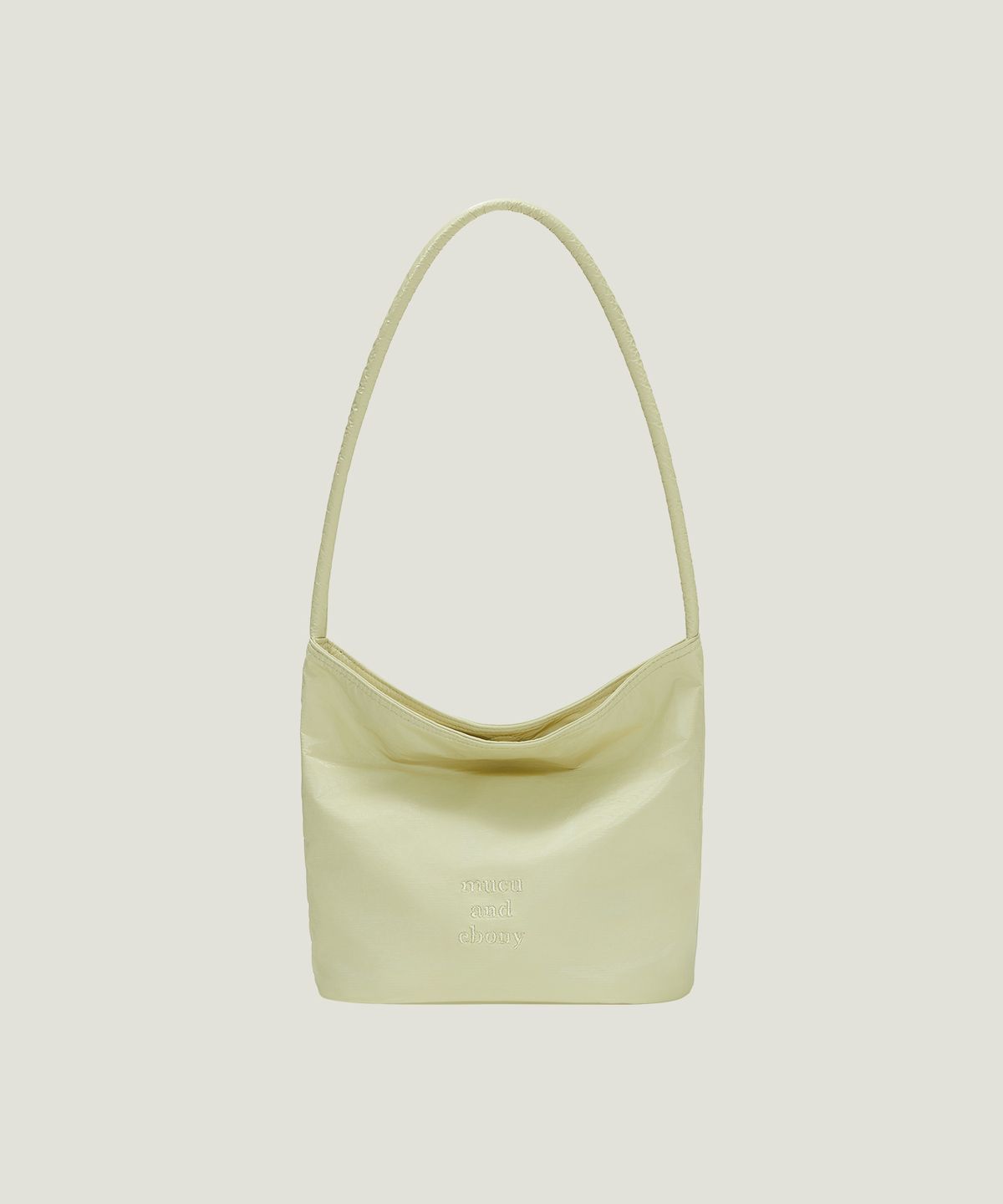 무쿠앤에보니(MUCU AND EBONY) Near Bucket Bag _ Yellow Beige