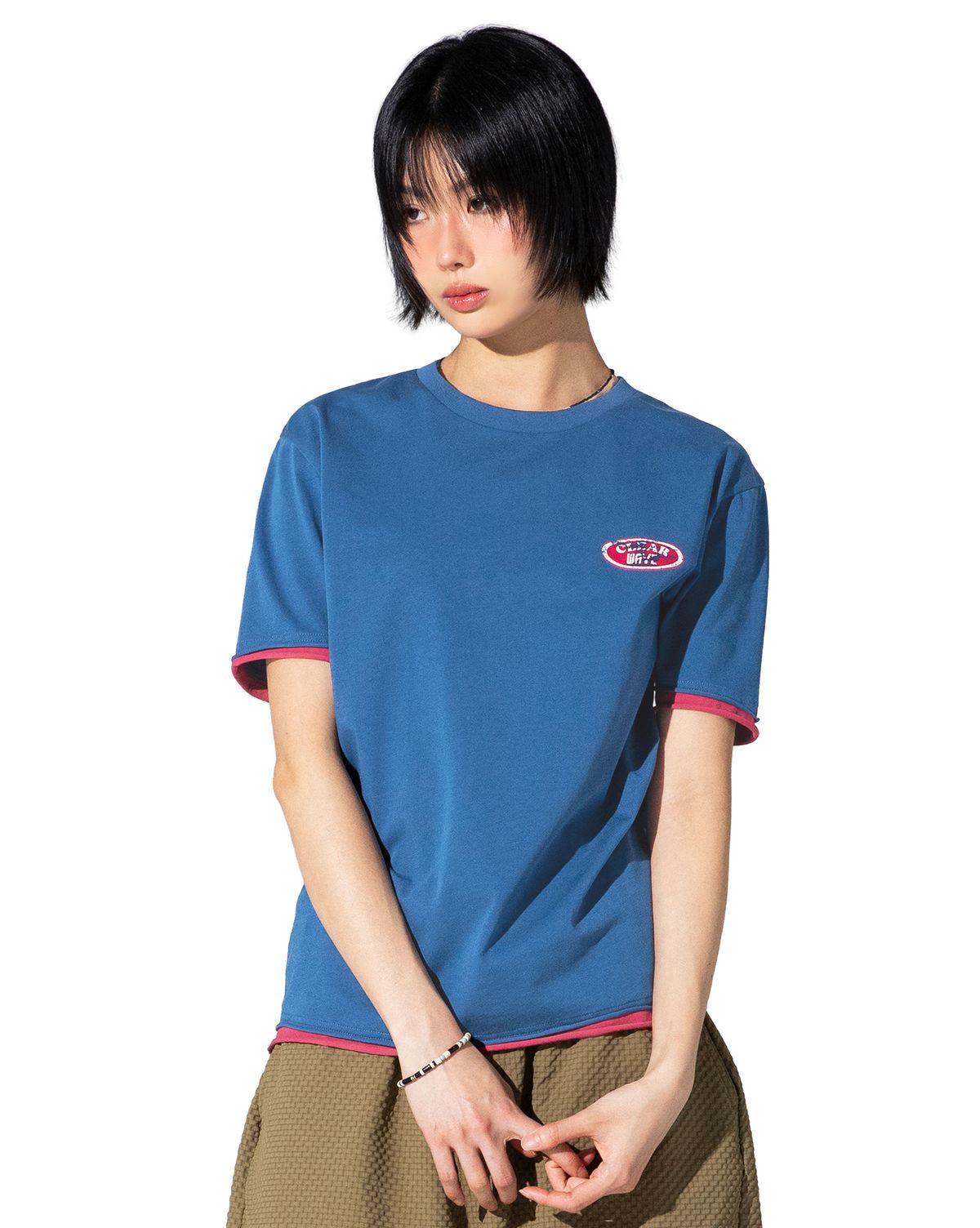 엑스톤즈(XTONZ) XTT155 서핑 레귤러 티셔츠 (BLUE)