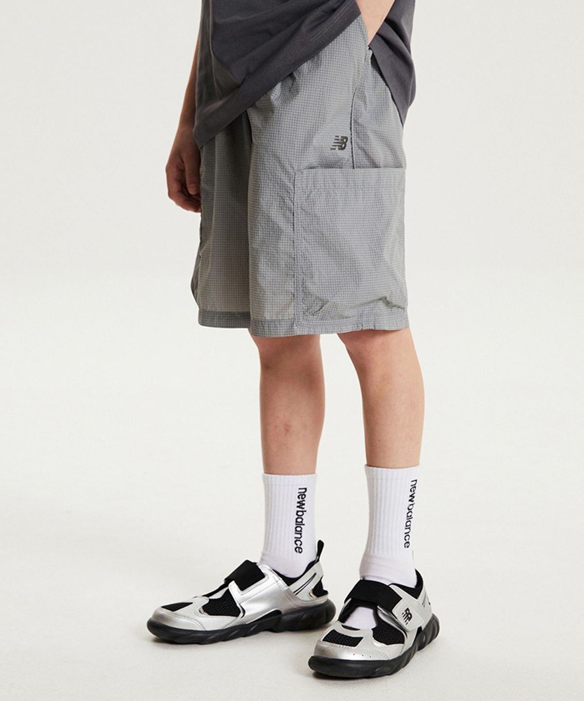 뉴발란스 키즈(NEWBALANCEKIDS) GRID PACK_아동 그리드 체크 반바지 NK9VG2773U15