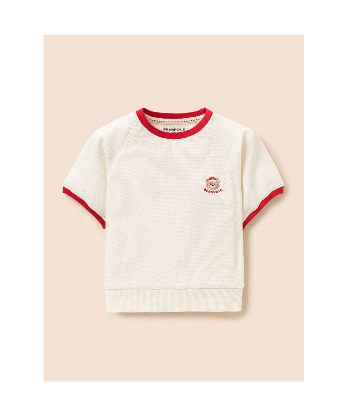 빈폴 키즈(BEANPOLE KIDS) 여아 달이 포인트 와플 상하 세트  아이보리 (BI6342G040)