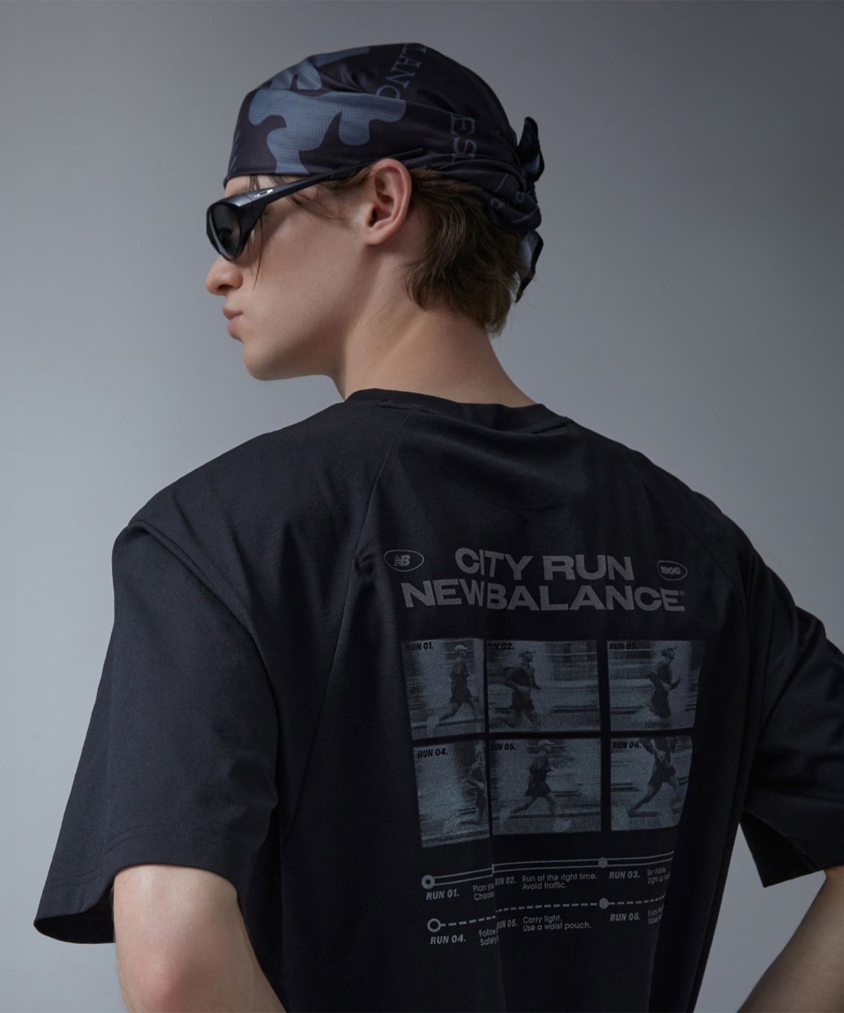뉴발란스(NEW BALANCE) NBGUG25202 / PF 러닝 반다나 (BLACK)