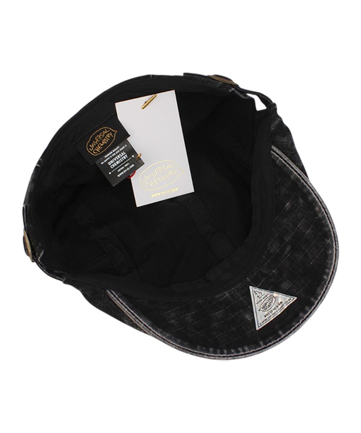 유니버셜 케미스트리(UNIVERSAL CHEMISTRY) Hard Washing Logo Black Huntingcap 헌팅캡
