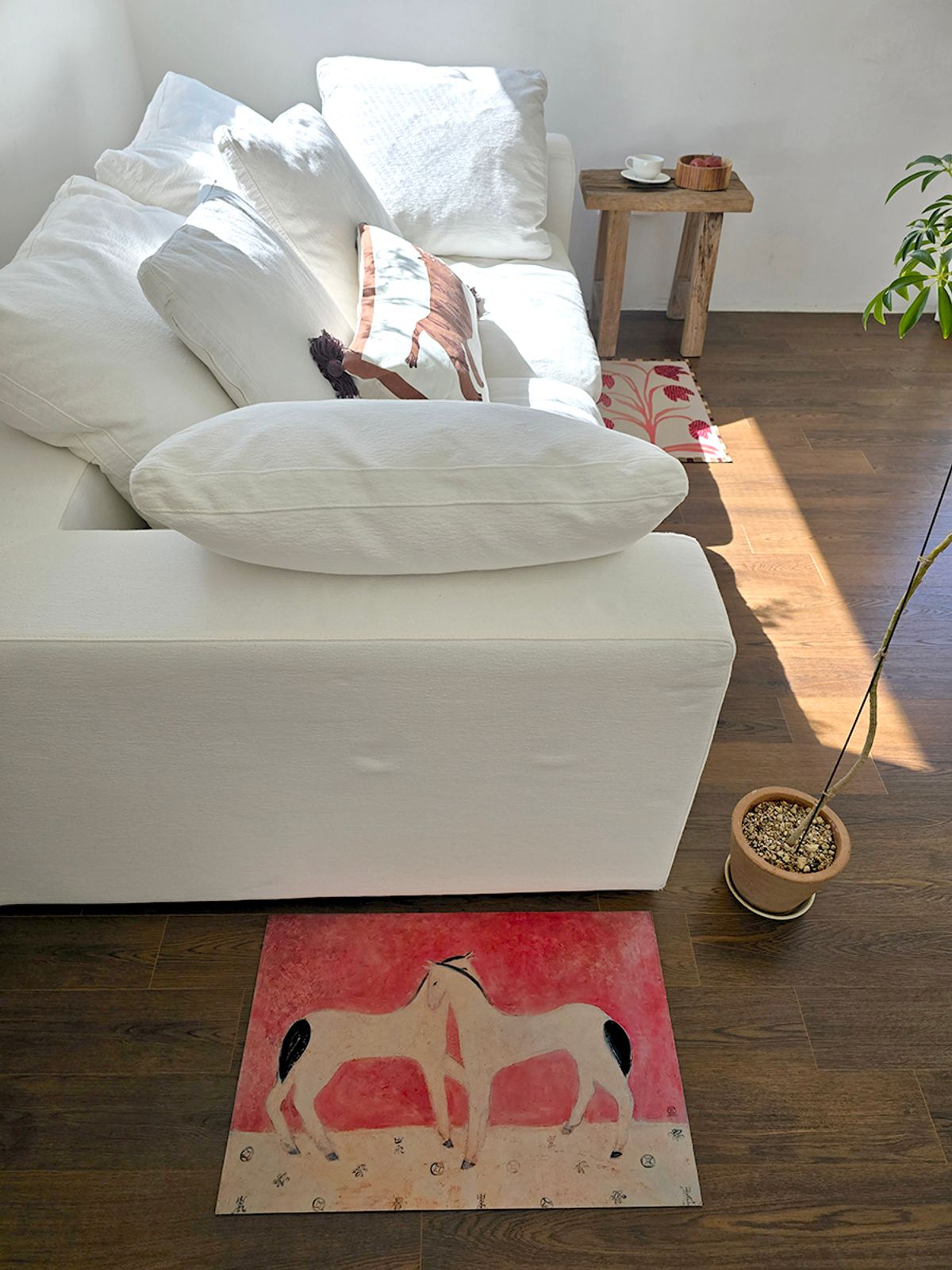 블랑쉬하우스(BLANCHE HOUSE) 블랑쉬 스칼렛 호스 씬 빨아쓰는 소프트 규조토 아트 발매트
