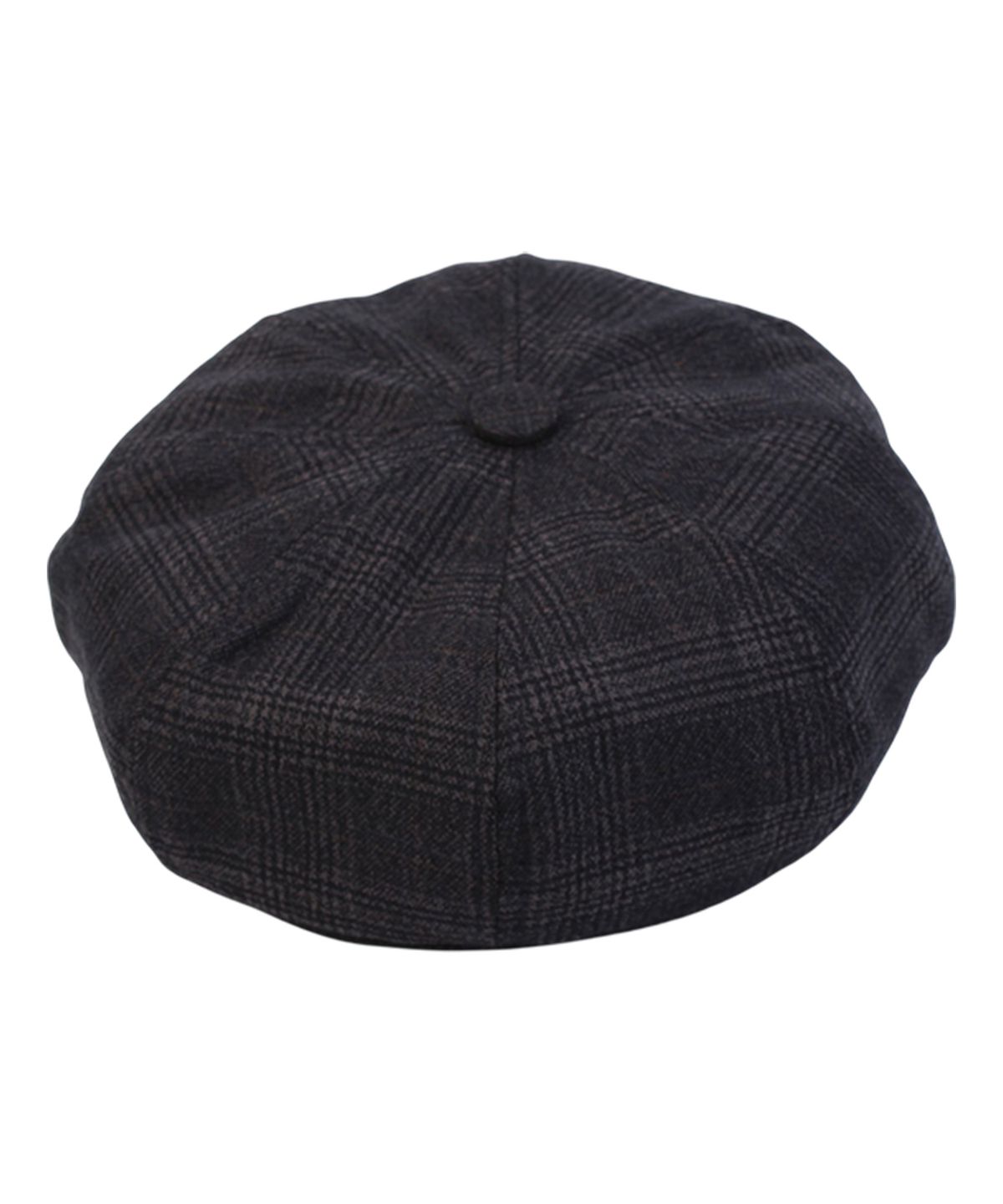 유니버셜 케미스트리(UNIVERSAL CHEMISTRY) Glencheck Logo Black Newsboy Cap 뉴스보이캡