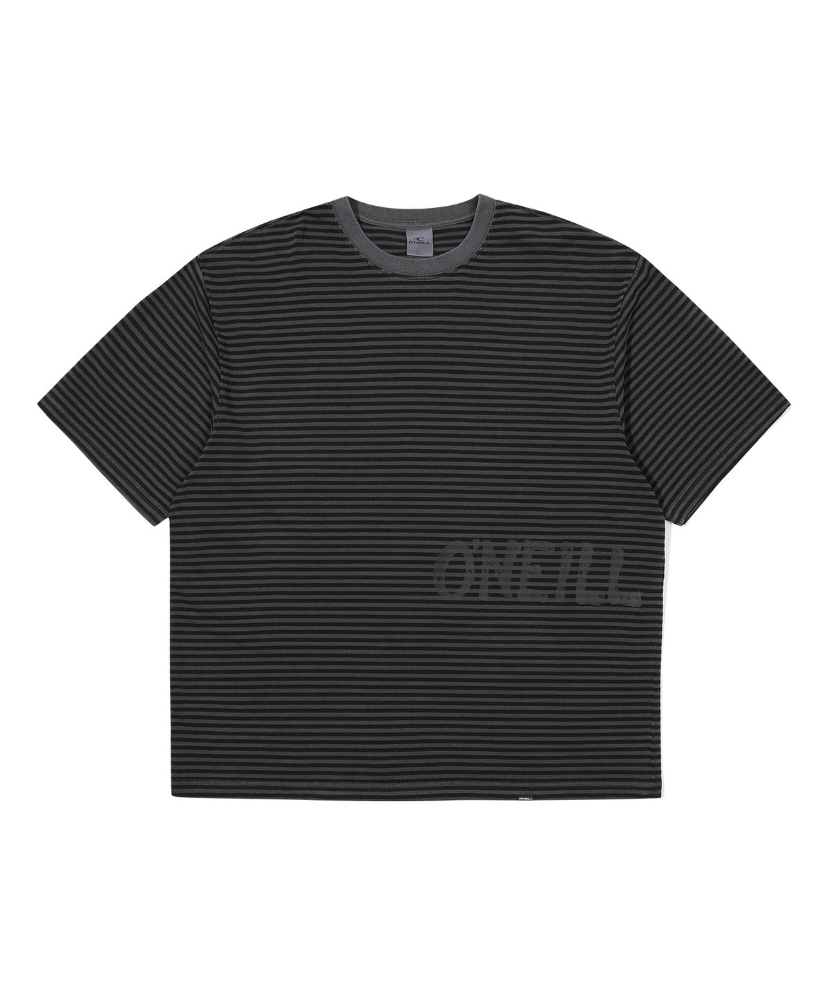 오닐(ONEILL) 크랙 워시드 스트라이프티_차콜