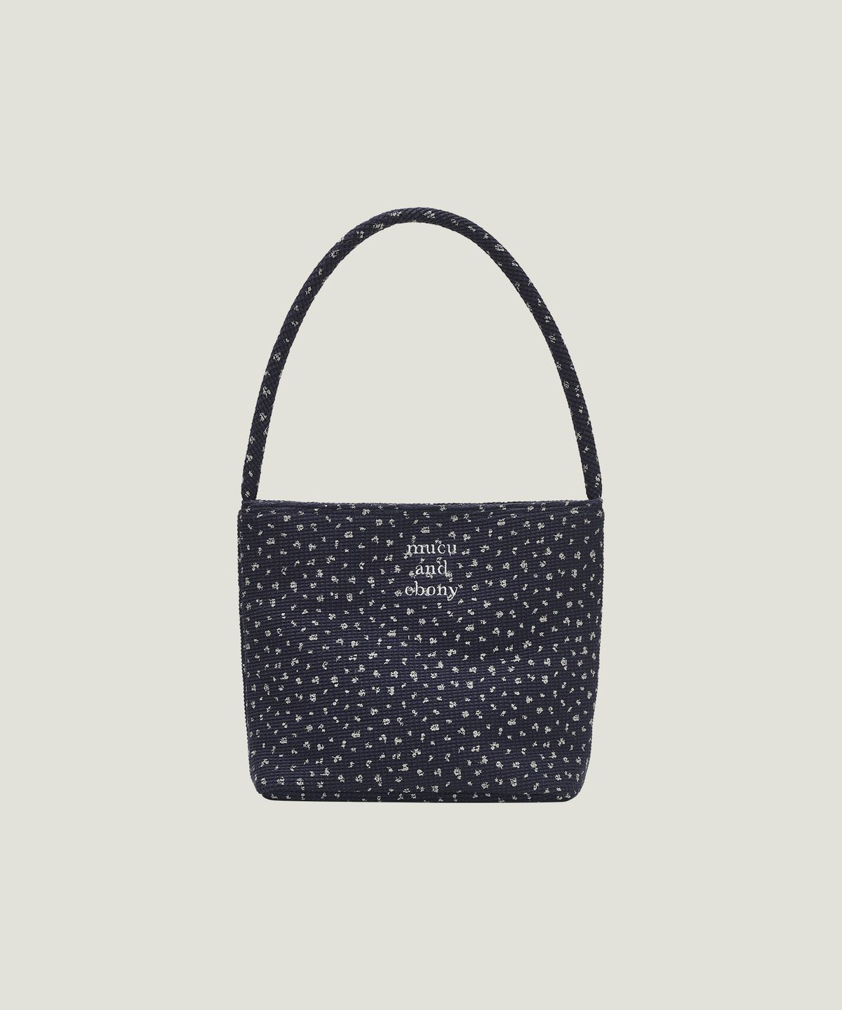무쿠앤에보니(MUCU AND EBONY) Nearest Bag _ Flower Navy