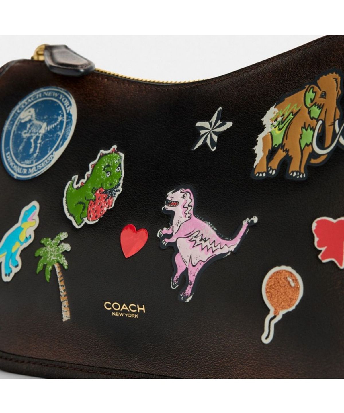 코치(COACH) 렉시 텐스 벌스데이 웨이벌리 백 인 러브드 레더 위드 스티커 프린트 CEG41 B4AWV