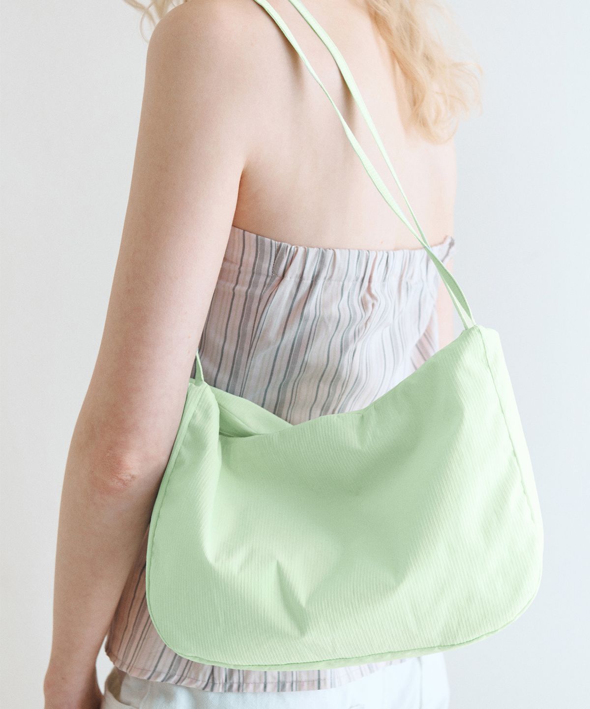 무쿠앤에보니(MUCU AND EBONY) Light Mellow Shoulder Bag _ Melon Green