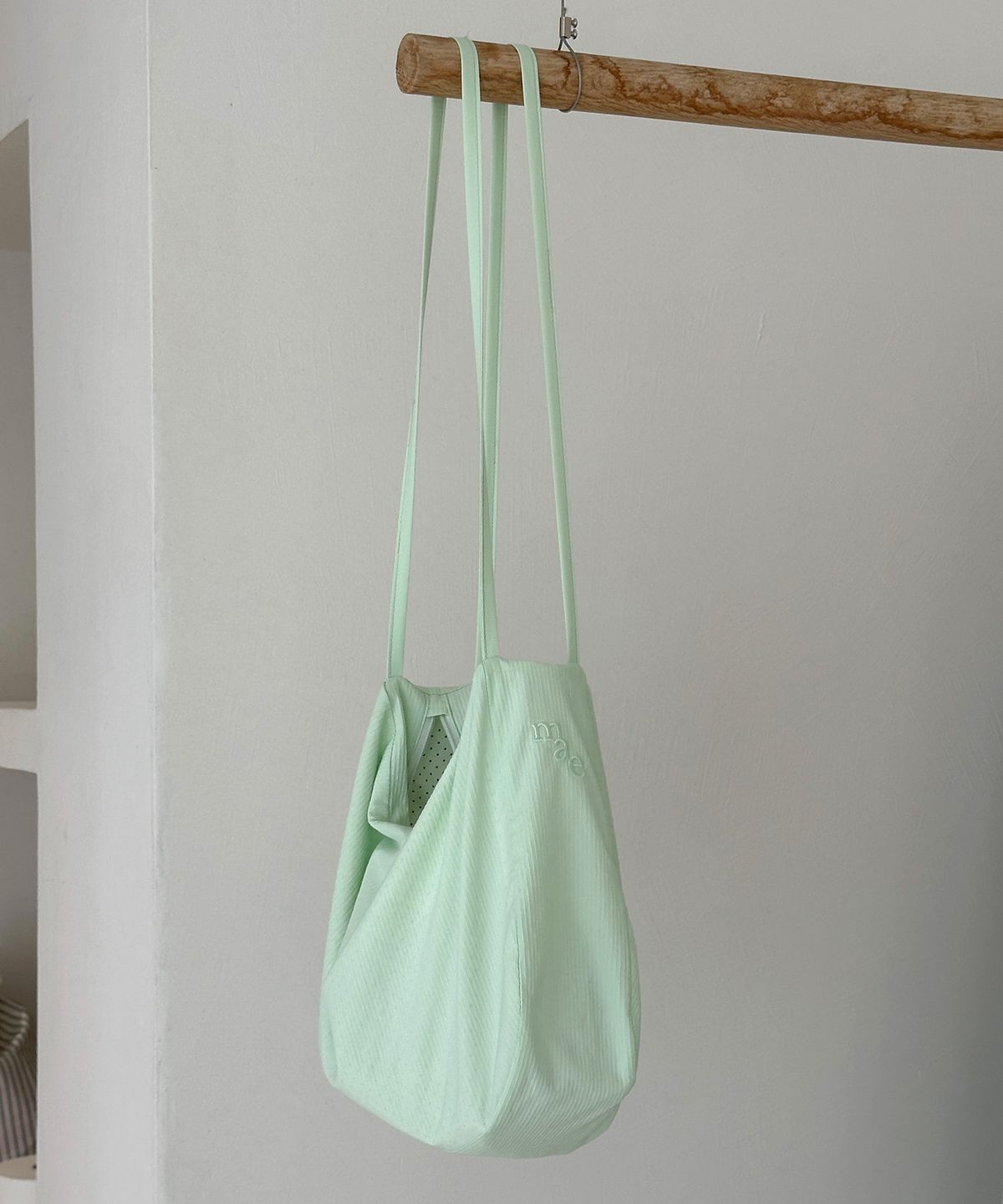 무쿠앤에보니(MUCU AND EBONY) Light Mellow Shoulder Bag _ Melon Green