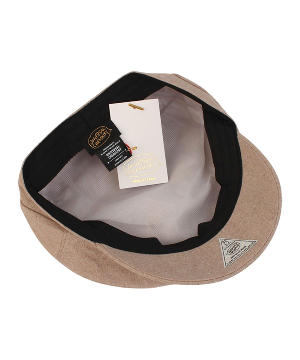유니버셜 케미스트리(UNIVERSAL CHEMISTRY) Linen Beige Logo Marine Cap 마린캡