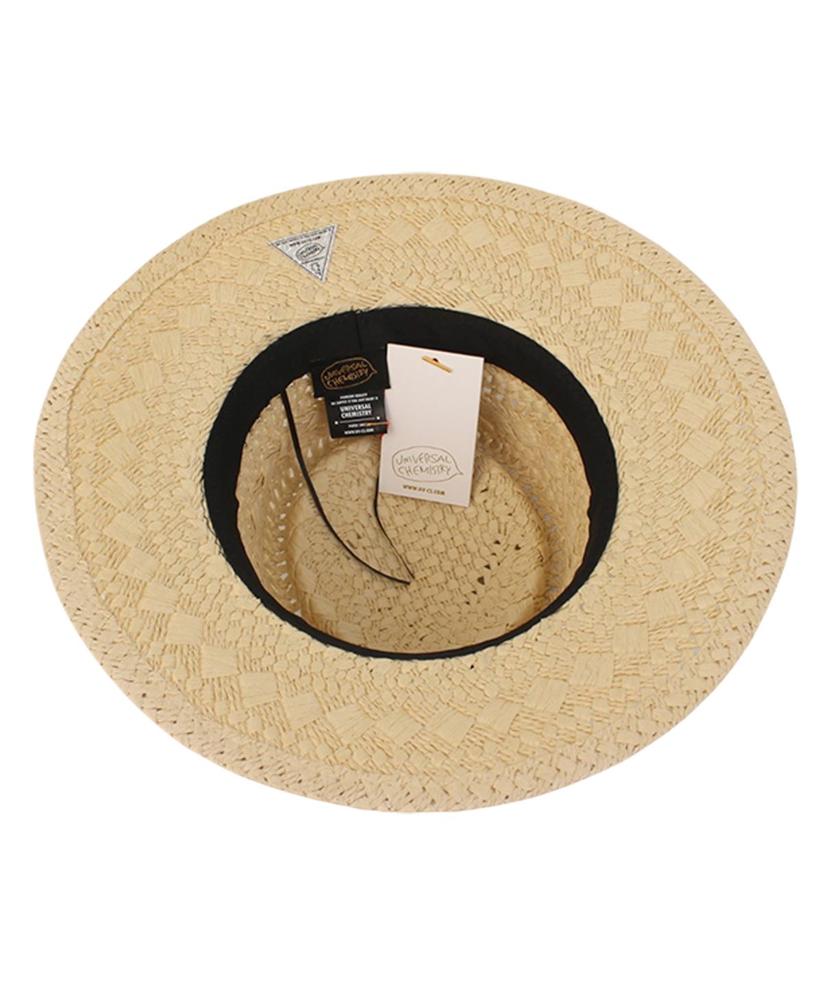 유니버셜 케미스트리(UNIVERSAL CHEMISTRY) SanJose BK line Beige Panama Hat 파나마햇